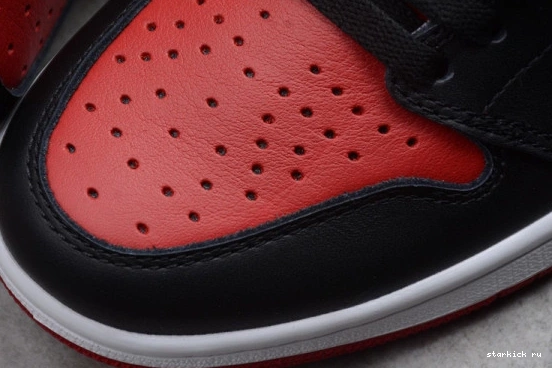 Black Air Retro Jordan High 555088-001 Bred 1 Banned 555088-001  OG Red 0130